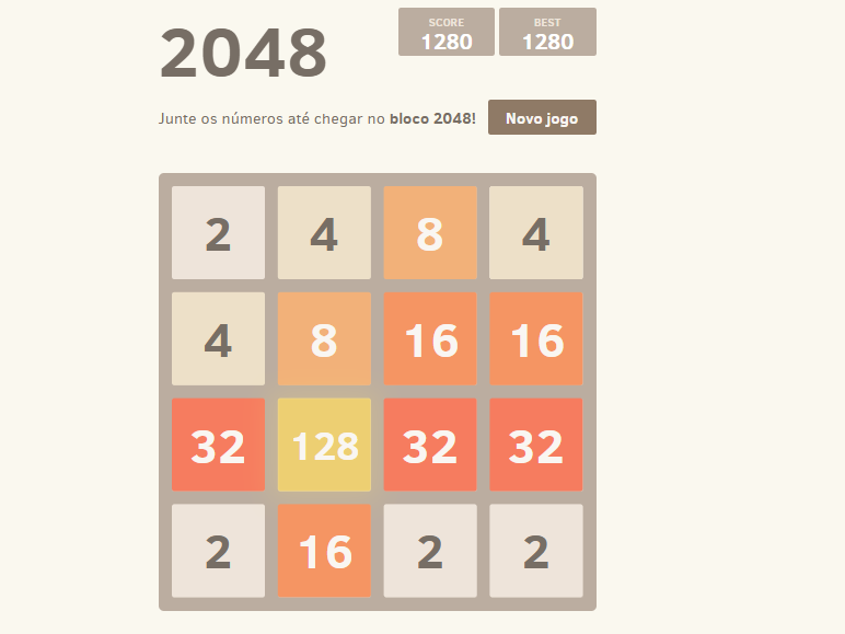 2048 -  Junção de numeros
